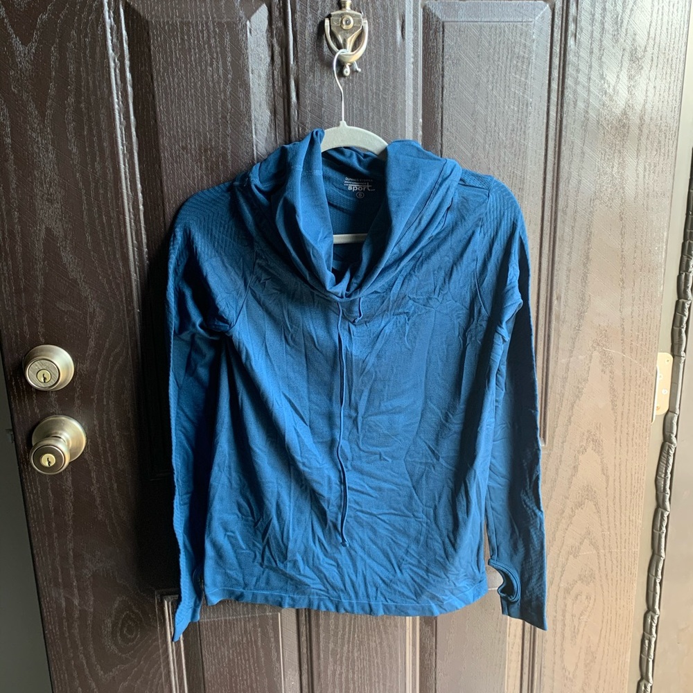 Blue Long Sleeve Lounge/workout shirt